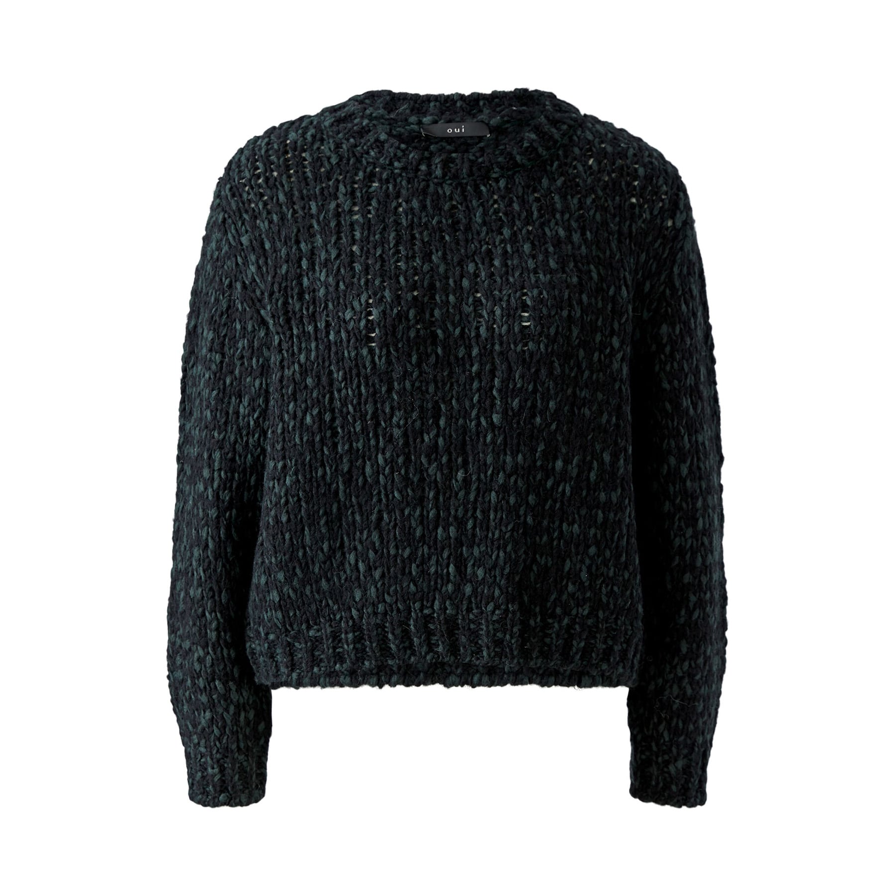 Oui_pullover_Black-Green