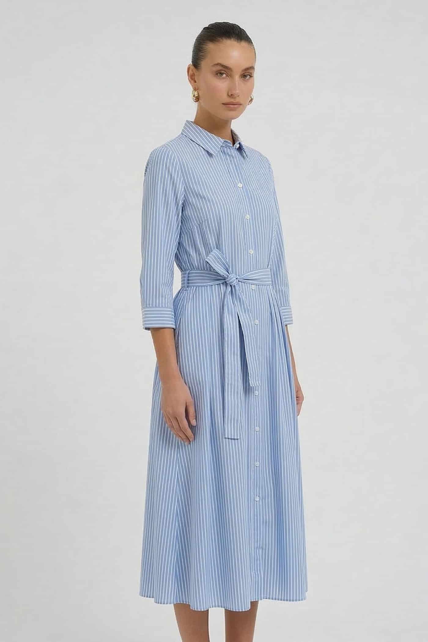 Oui_dress-striped_2
