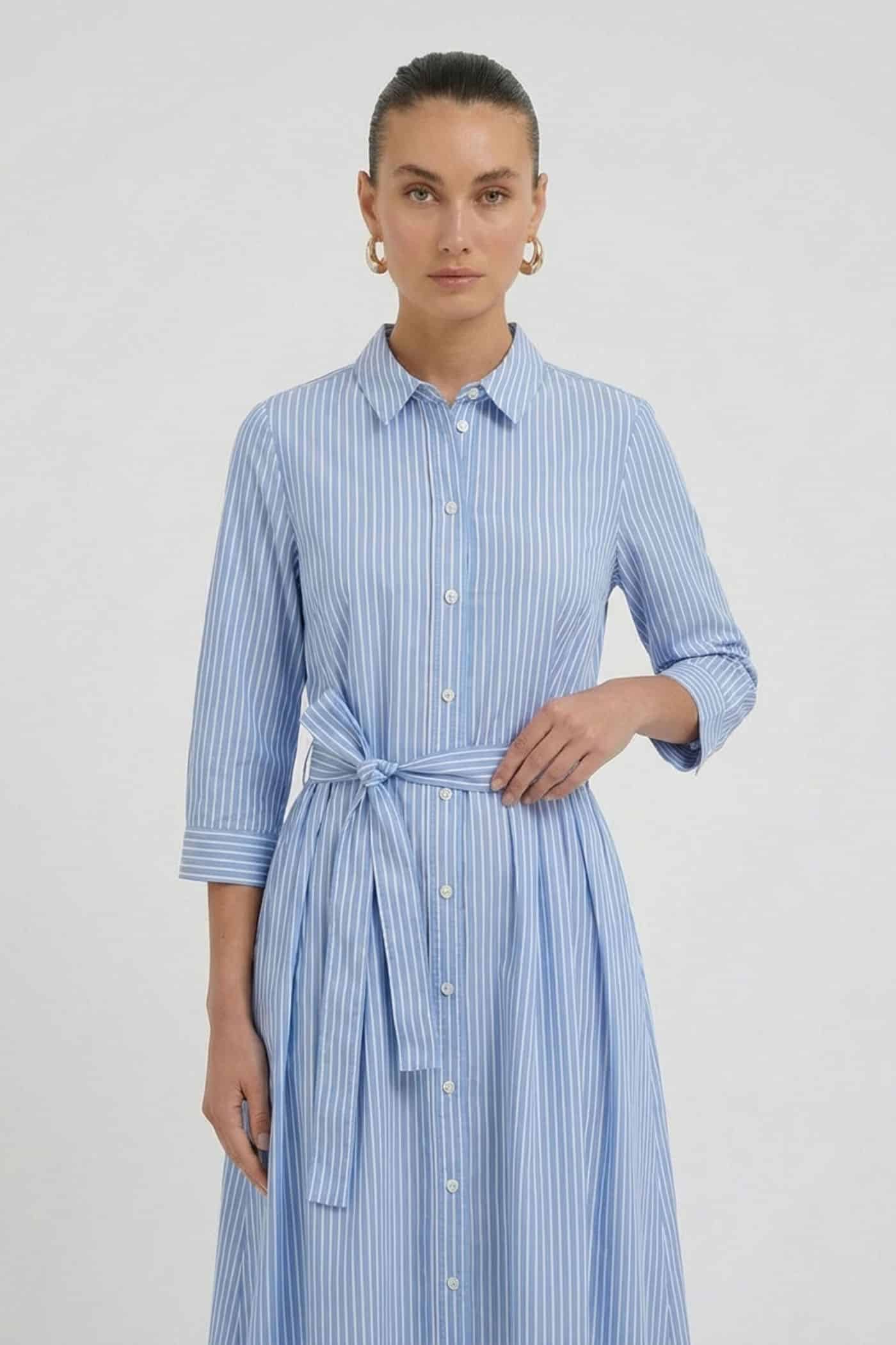 Oui_dress-striped_3